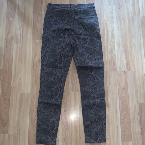 J Brand | Lillie High Rise Snake Skin Button Fly Size 27 - Picture 7 of 9
